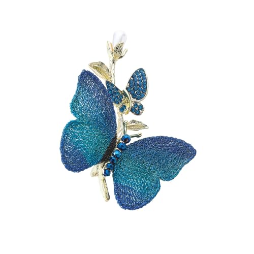 Broche papillon style palais : un charme personnalisé aux broderies exquises de haute facture