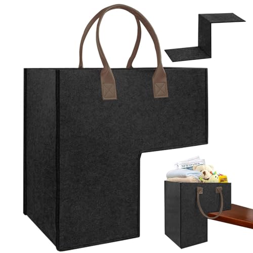 Cesto portaoggetti per gradini - Scatola portaoggetti per scale, organizer per biancheria, organizzatore di cache per gradini di scale, cache da passeggio pieghevole per contenitore per biancheria,