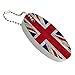 GRAPHICS & MORE Rustic Distressed United Kingdom British Flag Floating Keychain Oval Foam Fishing Boat Buoy Key Float