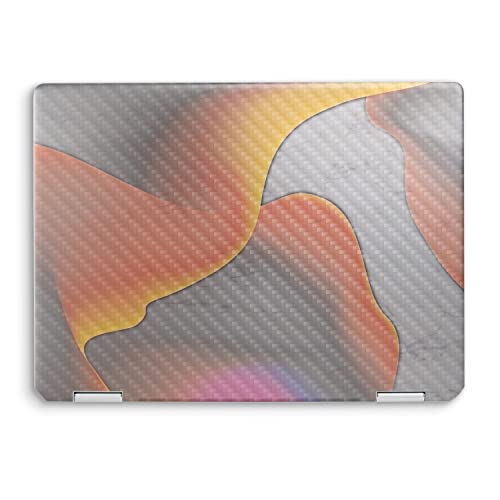 Image of MightySkins Carbon Fiber Skin Compatible with HP Spectre x360 14 inch (2022) Full Wrap Kit - Marble Magma | Protective, Durable Textured Carbon Fiber Finish | Easy to Apply | Made in The USA