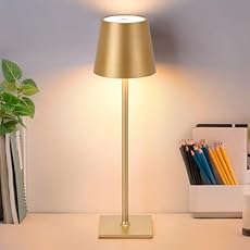 Alpinaluz Lámpara de Mesa LED Inalámbrica con Base...