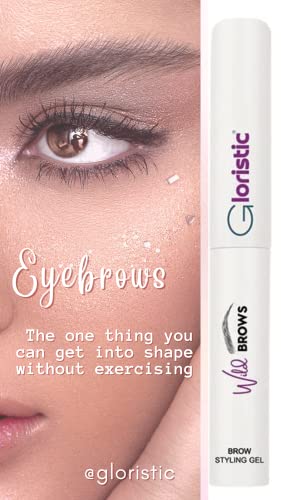 Gloristic | Wild Brows Gel | Sculpt Gel + Wax Hybrid | Waterproof | Strong Hold | Vegan | Cruetly-Free | Halal (Transparant) #TOP2