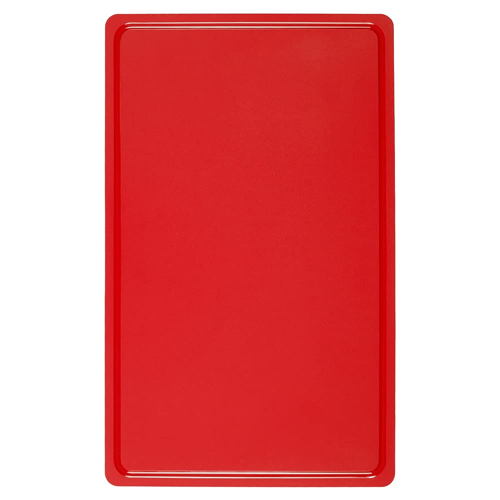 CANDL TPU-Schneidbretter GN 1/1 - Gastronomie/Schneidebrett/HACCP-Standard/Profi-Schneidbrett/Schneideunterlage/Kunststoff-Schneidbrett (Rot)