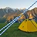 GEERTOP 6 Pack 5 mm Outdoor Guy Lines Tent Cords Lightweight Camping Rope with Aluminum Guylines Adjuster Tensioner for Camp Tent Tarp, Canopy Shelter, Hiking, Backpacking Blue