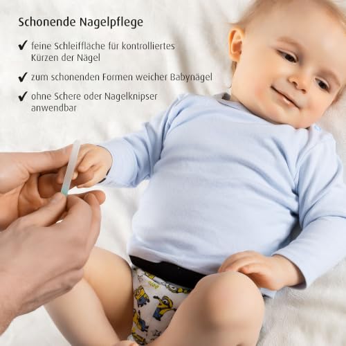 Reer PremiumCare Baby Glas-Nagelfeile, Made in EU, weiß, 81043 – Ansicht 5