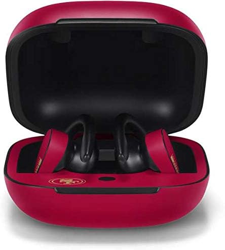 Skinit Decal Audio Skin Compatible with PowerBeats Pro - Officially Licensed NFL San Francisco 49ers Red Performance Series Design