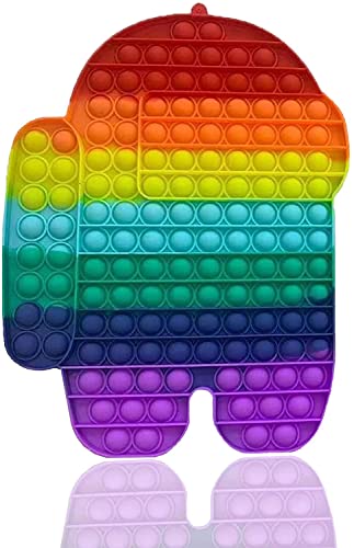 プッシュポップBaladais ストレス解消グッズ スクイーズ玩具 プッシュポップバブル フィジェットおもちゃ インテリジェンス発展 知育おもちゃ 洗える可能 ボードゲーム 子供 大人兼用 カラフル プレゼント (ロボット)