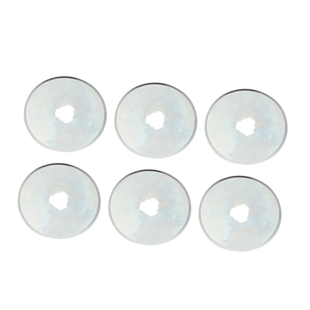 HOODANCOS 6pcs Round Cutter Blades Fabric Cutting Blades Rotary Cutter for Set Easy Circle Cutter Tool Suitable for Paper Fabric Leather