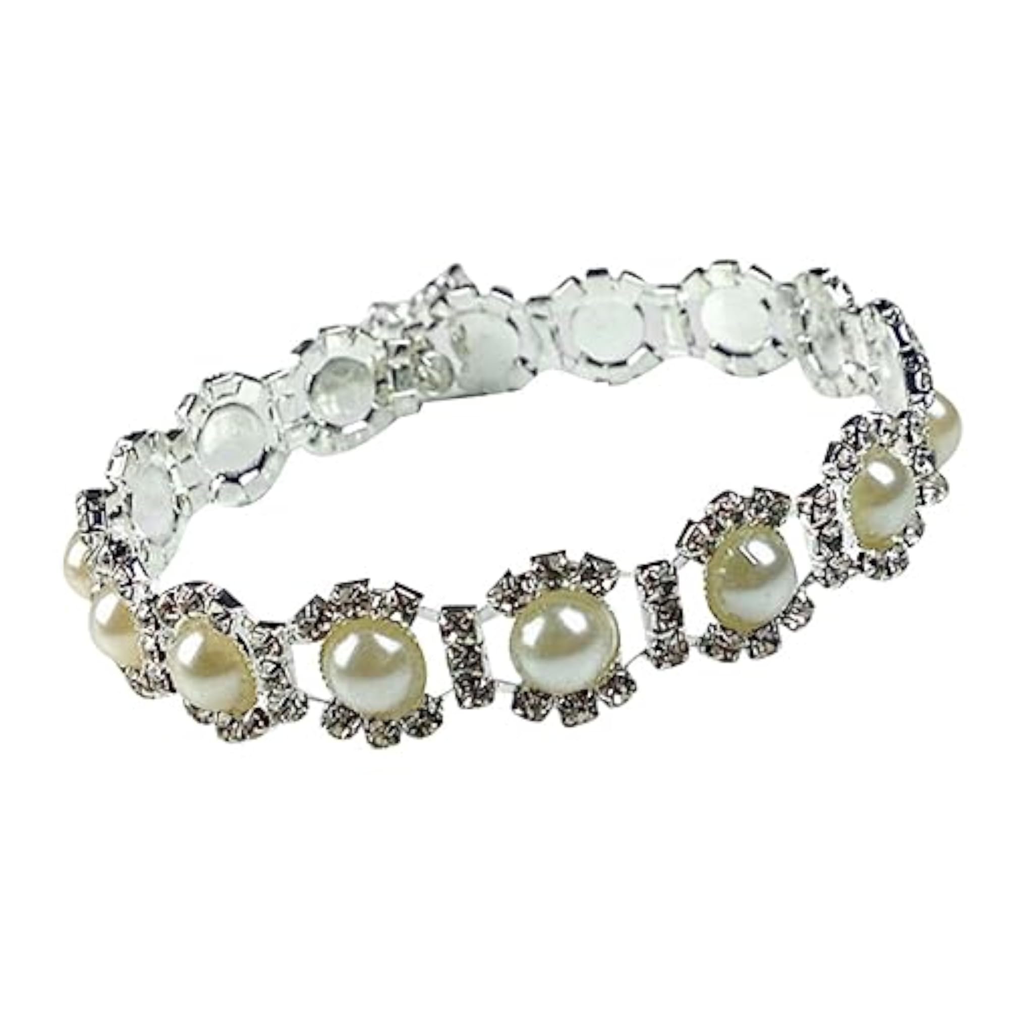 Luxury Dog Necklace Pearl Pendant Chain