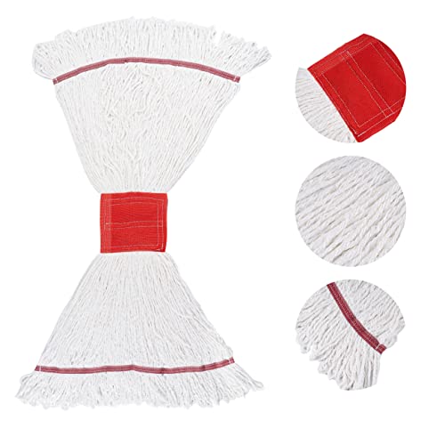 Image of Matthew Cleaning Microfiber String Mop Heavy Duty Commercial Wet Mop Head Replacement,Excellent Absorbency,Premium Launderability,Reusable for Home,Commercial and Industrial Use(White,3Pack)