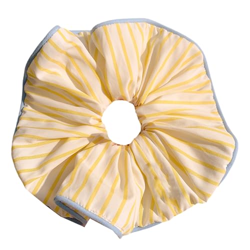 Elegant Stripe Scrunchy Oversized Hair Scrunchie Elastic Tie Thick Updos Circles for Women Various Occasion Stripe Scrunchie Hai