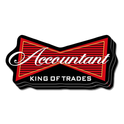 (Pack of 3) Funny Accountant Stickers Waterproof Vinyl Decals for Office, Laptop, Calculator Great Gift for CPAS, Bookkeepers, Finance Professionals 3 Inches