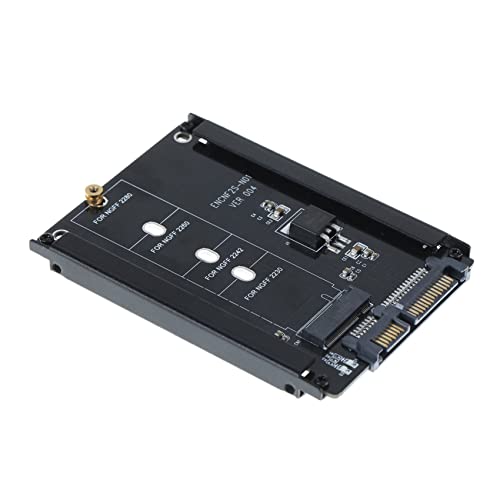 TsoLay 5X svart B+M M.2 SSD-adapter för 2,5" SATA 2230-2280mm