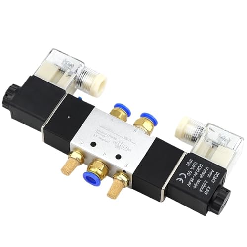 Électrovanne pneumatique 4V220-08 à double bobine 1/4" robuste