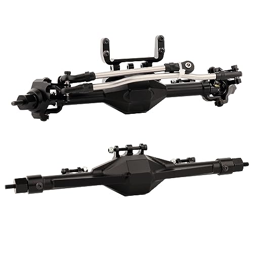 Axe complet de précision CNC en métal noir pour crawler SCX10 II 90046