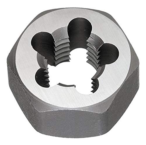 Titan TE80612 Carbon Steel Metric Hexagon Rethreading Die, M14 x 2.0 mm