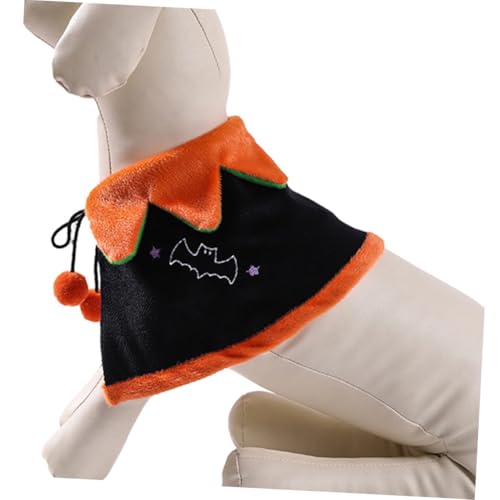 Disfraz Halloween Capa para Mascotas Talla S Naranja miniatura 4