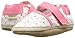 Robeez Unisex-Child Sunshine Espadrille-K Crib Shoe, Bridget-White/Pink, 0-6 Months M US Infant