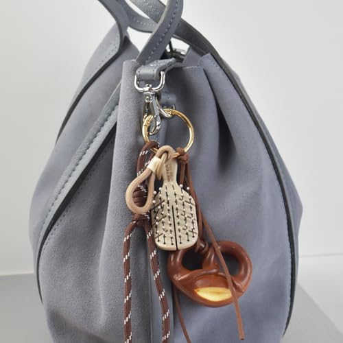 Beter - Pack of 3 Natural Fiber Charm Brushes, XSS Size, Includes Chain to Hang on Bag, Backpack, or Pants - Image 2