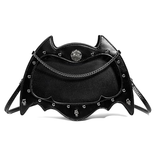 Sac à bandoulière convertible punk anime en cuir PU à sangle réglable