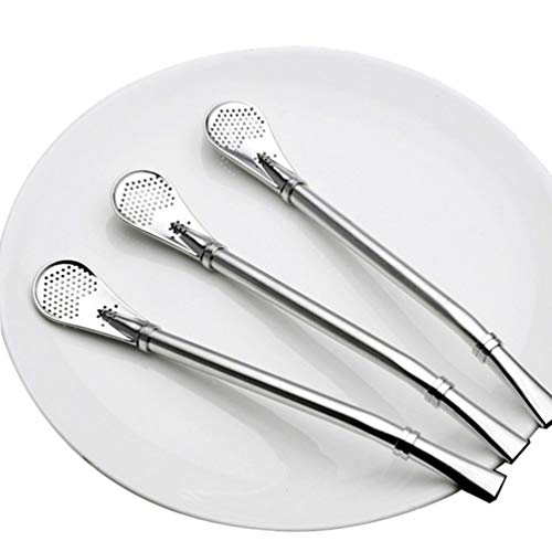 EXCEART Yerba Mate Bombilla Kalebas Drinken Filter Stro Afneembare Thee Stro Herbruikbare Roestvrij Staal Koffie Roer… - Image 8