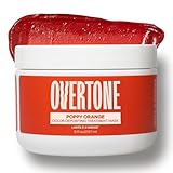 oVertone Semi Permanent Hair Color Conditioner, Poppy Orange, 8 oz, Nourishing, Damage-Free, Color Depositing Mask for All Hair Types with Shea Butter & Coconut Oil, Vegan & Cruelty-Free