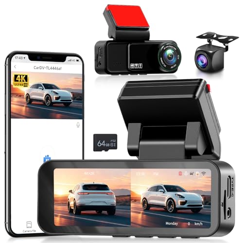 Caméra embarquée avant et arrière 4K Hodozzy pour une protection automobile intégrale