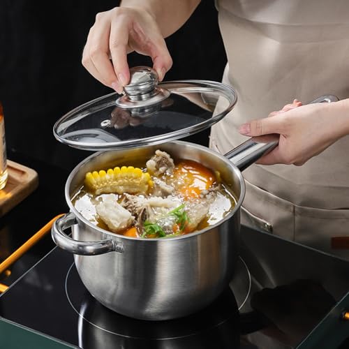Sartenes para freír con cesta y tapa freidora de acero de 19,5 cm para patatas y pollo 3