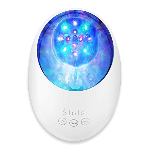 [2020 Neue]Projektor Lampe Bluetooth LED Farbwechsel Nachtlichter mit Remote Timer/8 Beleuchtungsmodi/Musikspieler/TF Karte Dekorative Licht für