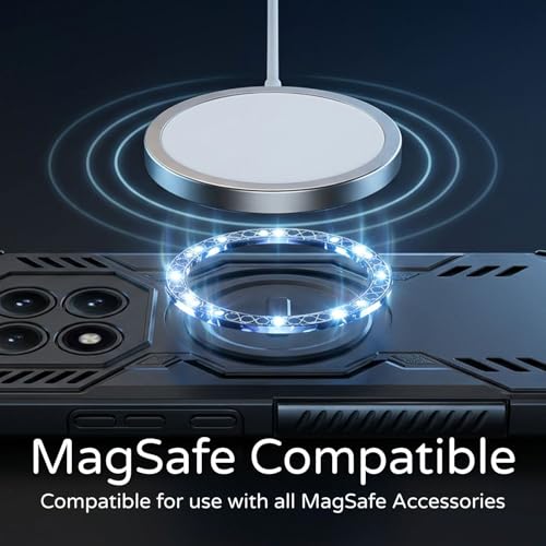 Image of ShieldTech Back Cover Case for Redmi Note 15 Pro Plus 5G | 360 Protection Mobile Phone Case Mag-Safe | Back Cover for Redmi Note 15 Pro Plus 5G / Note 15 Pro Plus 5+G - Black TPU+PC