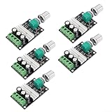 Jotekonoby Modelleisenbahn Geschwindigkeitsregler 5 Pack, DC Motor Drehzahlregler 6V-28V 3A, kompakte Größe für 6/12/24V Motorsteuerung mit eingebautem Schalter