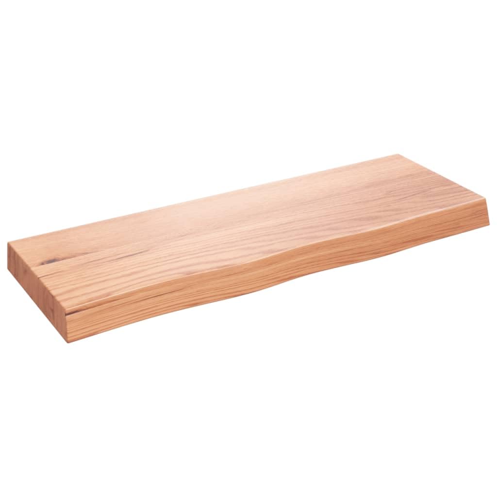 vidaXL Bathroom Countertop Light Brown 31.5 x 11.8 x (0.8-2.4) " Treated Solid Wood