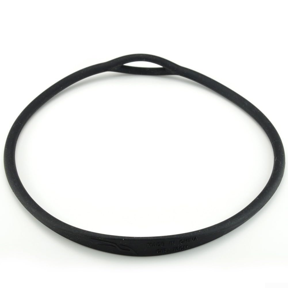 Silicone Diving Regulator Necklace Holder for Scuba Snorkeling, Secondary Retainer Strap Keeps Gear at Chin Position, Soft Elastic Fixing Collar Accessory for Deep Dive and Diving(Black)