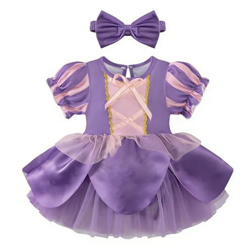Vestidos de Princesa para Bebés Niñas con Diadema miniatura 2