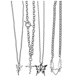 YIISIIY Y2k Accessories Aesthetic Jewelry Fairy Grunge Necklaces Choker Fairycore Butterfly Indie Punk Cyber Alt Emo Coquette Gothic Stuff for Women Girls Egirls