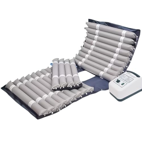 Alternating Air Pressure Mattress Pad, Inflatable Bed Sore Prevention Cushion, Toilet Opening, Waterproof Heat Resistant, Quiet Pump, Removable Airbag Strips, Patients Ulcer Sore Relief Elderly
