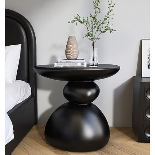 Table basse noire et table d'appoint de canapé minimaliste pour salon d'angle - 5