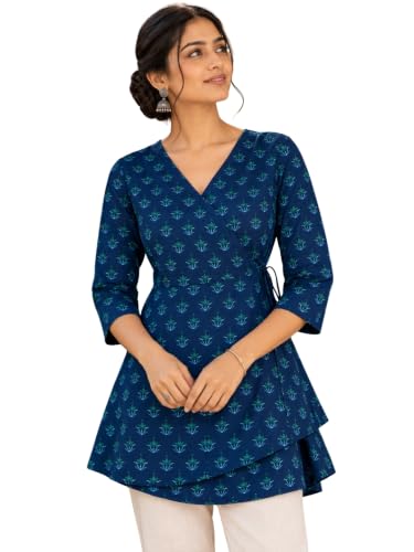 Image of feranoid Women Cotton Angrakha Kurti