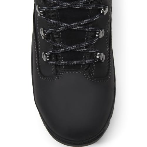 Timberland PRO Men's Euro Hiker XT Mid Alloy Safety Toe Waterproof Industrial Hiker Work Boot, Black Full Grain, 8.5 Medium by Timberland PRO - Used condition - Image 4