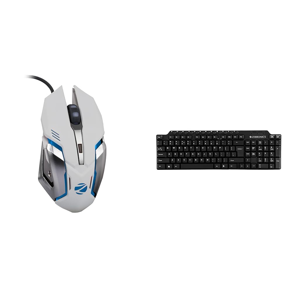 ZEBRONICS-Transformer-M with a High-Performance Gold-Plated USB Mouse: 6 Buttons, Multi-Color LED Li