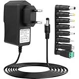 Chargeur DC 9V 2A Stable et Performant: Entrée AC 100-240V 50/60Hz et sortie DC 9V jusqu’à 2000mA assurant une alimentation fiable. Ce chargeur 9V 2A ajuste automatiquement le courant selon l’appareil connecté. Puissance maximale de 18W garantissant un fonctionnement stable sans fluctuation pour équipements sensibles
