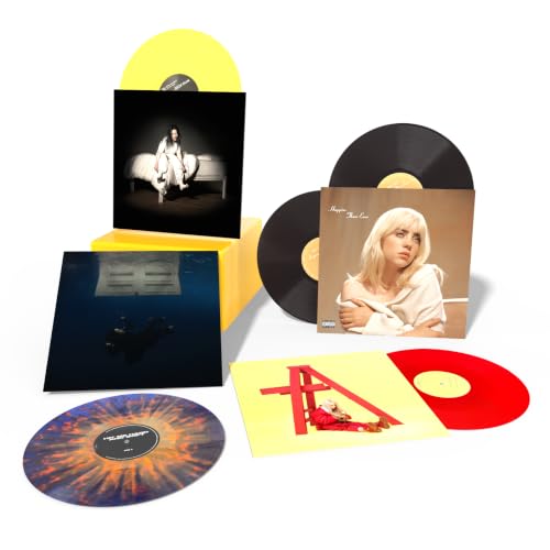 Image of Bill ie Eili sh Complete Vinyl Discography Collection: Don't Smile At Me / When We All Fall Asleep, Where Do We Go? / Happier Than Ever / Hit Me Hard and Soft (Exclusive)