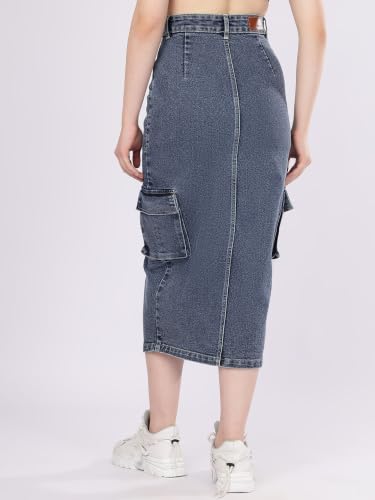 Puella blue denim skirt – image 2