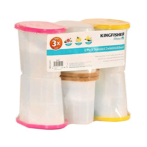 Thrink 12x Mix Dehumidifier With Air Freshener | Damp Mould Moisture Absorber & Condensation Remover | No Power Needed | Ideal For Wardrobe, Kitchen, Caravan, Office, Garage, Bathroom & Basement