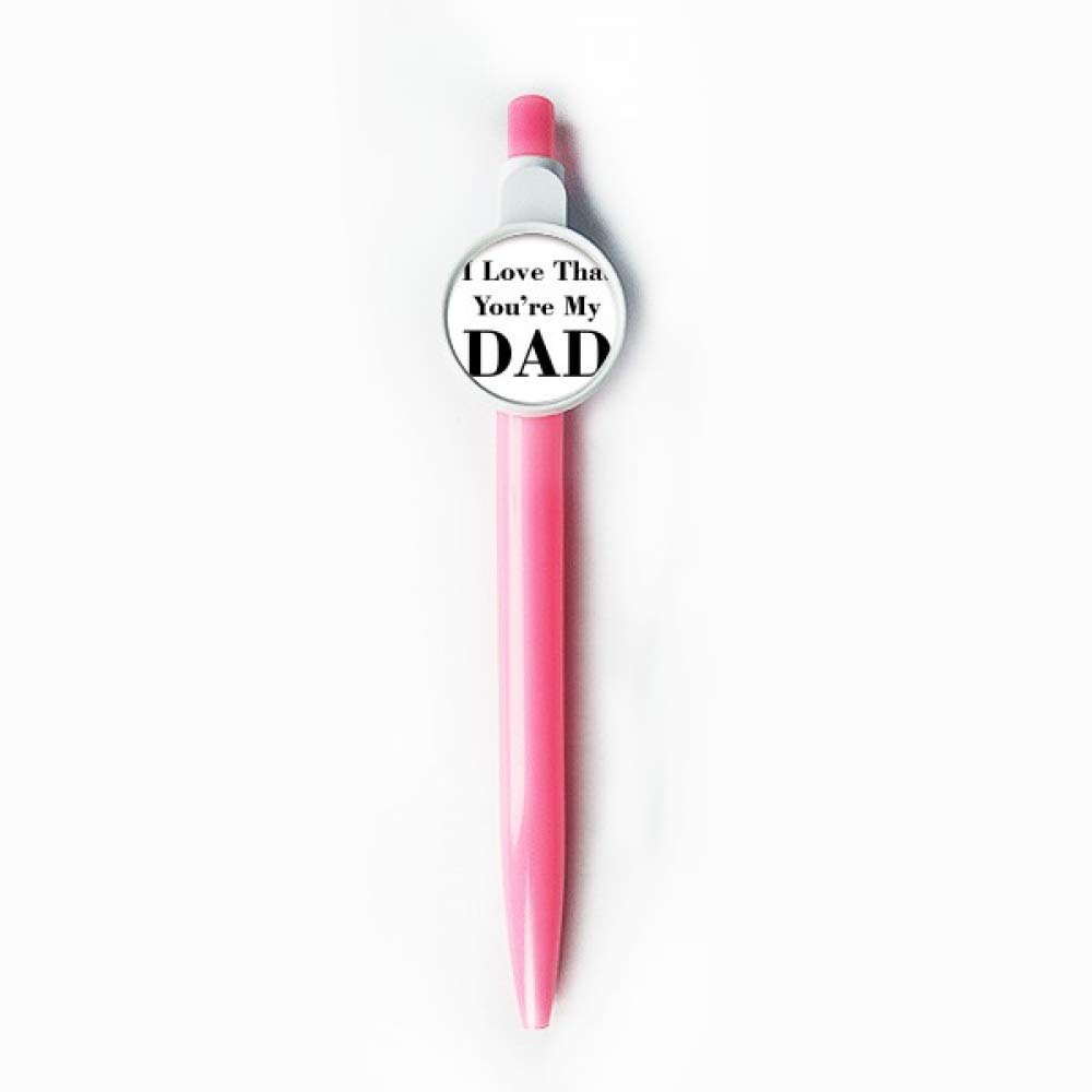 Stylo à bille rétractable bleu You're My Dad message d'amour - 5