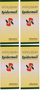 Yamuna Pharmacy Herbal Itching Relief Oil, Epidermoil Ayurvedic Anti-Itching Oil Skin Care Treatment Irritaion Free Herbal Oil (4 packs 50ml each)
