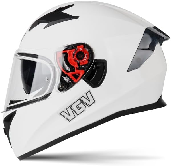 Miniatura 2 de Casco de motocicleta de carreras de motocross, casco de cara completa con visera interna tintada y aprobado por DOT para ciclomotor, ATV, Cruiser