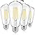 Vintage LED Dimmable Edison Light Bulbs 100W Incandescent Equivalent, 8W 1200Lumens, E26 Base LED Filament Bulb, 5000K Daylight White, ST64/ST21 Antique Clear Glass for Home, Reading, Bathroom, 4-Pack