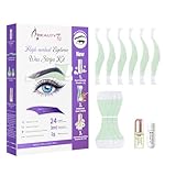Beauty7 Wachsstreifen wax strips Kaltwachs Enthaarungs Streifen Augenbrauen cold wax strips Präzise und schnell Reizarm & schmerzfrei Enthaarungsstreifen für Hochgewölbte Augenbrauen Form für Frau