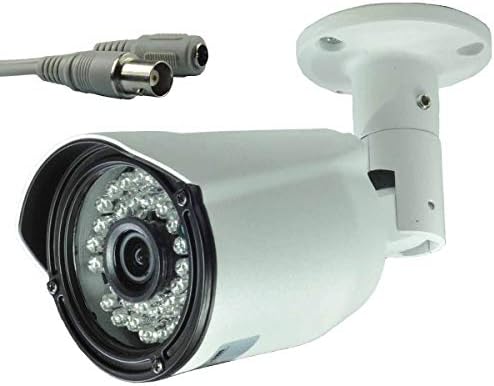 BlueFishCam Wide Angle Lens 2.8mm CMOS 1000TVL Analog CCTV Security Camera Waterproof with IR-Cut 36 LED Infrared Day/Night Vsion